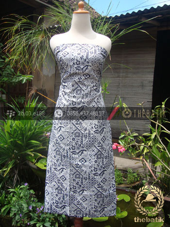 Bahan Batik Cap Motif Tambal Buket Kelengan