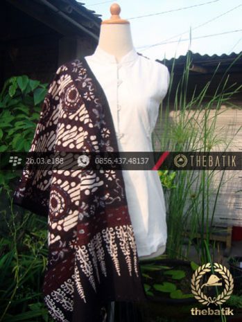Selendang Batik Motif Parang Gendreh Bintang