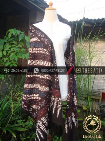 Selendang Batik Motif Parang Seling Kawung