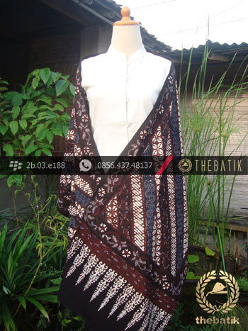 Selendang Batik Motif Parang Seling Kawung
