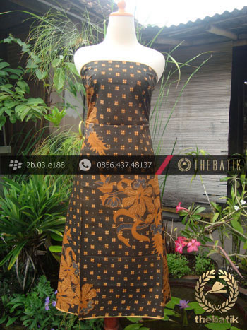 Kain Batik Cap Solo Motif Anggrek Beton