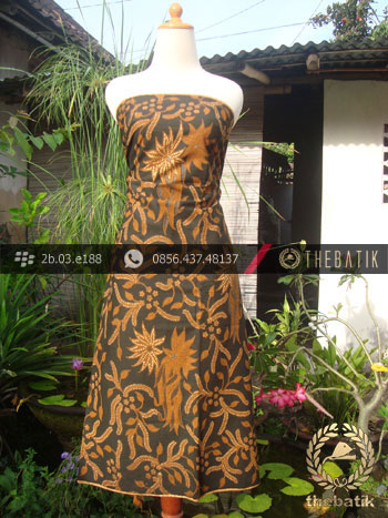 Kain Batik Cap Solo Motif Debyah Pari Soga Genes