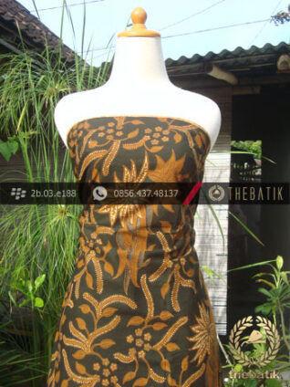 Kain Batik Cap Solo Motif Debyah Pari Soga Genes