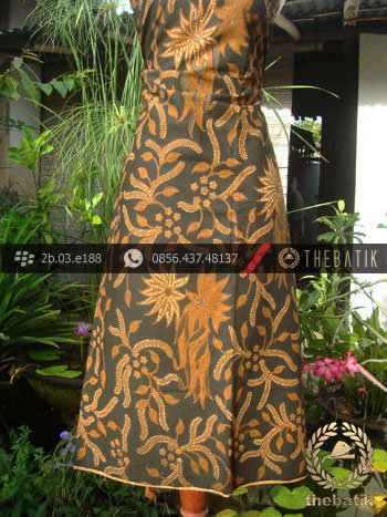 Kain Batik Cap Solo Motif Debyah Pari Soga Genes