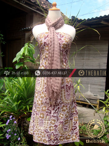 Kain Batik Tulis Yogyakarta Motif Bantulan Kuning Marun