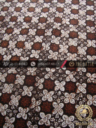 Kain Batik Cap Jogja Motif Grompol Sogan