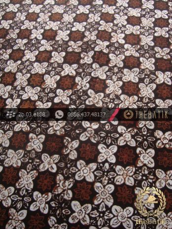 Kain Batik Cap Jogja Motif Grompol Sogan