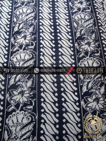 Kain Batik Cap Yogya Motif Parang Merak Tegak Kelengan