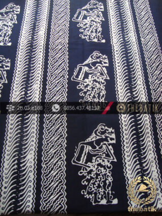 Kain Batik Cap Yogya Motif Parang Wayang Tegak Kelengan