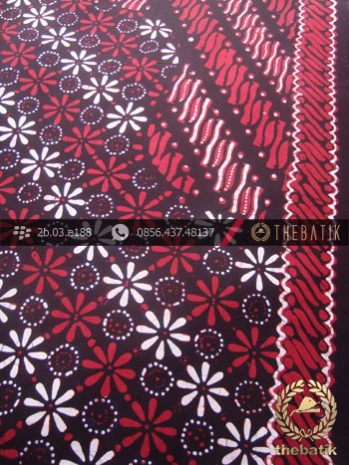 Kain Batik Cap Tulis Yogya Motif Pulau Merah-2