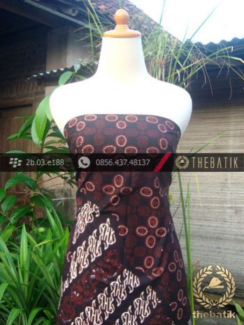 Kain Batik Cap Tulis Jogja Motif Pulau Kombinasi Sogan