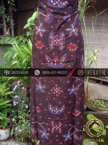 Kain Batik Tulis Yogyakarta Motif Wahyu Kontemporer Hitam