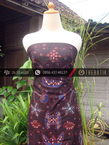 Kain Batik Tulis Yogyakarta Motif Wahyu Kontemporer Hitam