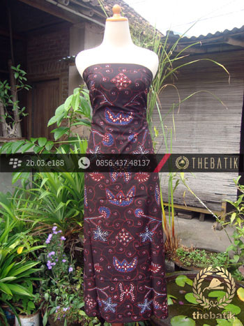 Kain Batik Tulis Yogyakarta Motif Wahyu Kontemporer Hitam