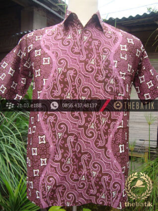Kemeja Batik Seragam Motif Parang Kontemporer Jambon