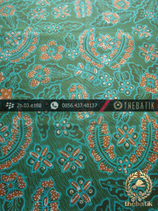 Kain Batik Tulis Yogya Motif Bantulan Galaran Hijau Kuning