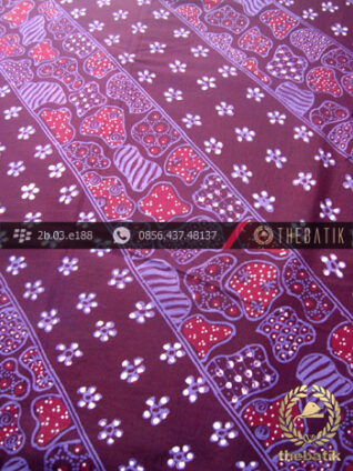 Kain Batik Tulis Yogyakarta Motif Lereng Ungu