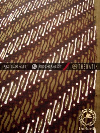 Kain Batik Cap Tulis Jogja Motif Parang Klithik Hijau Lumut