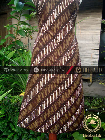 Kain Batik Cap Tulis Jogja Motif Parang Klithik Hijau Lumut