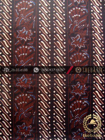 Kain Batik Cap Tulis Jogja Motif Parang Merak Tegak Sogan