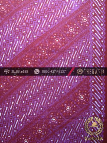 Kain Batik Cap Tulis Jogja Motif Parang Seling Cakar Ungu