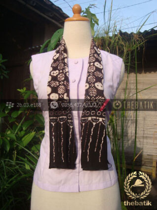 Syal Batik Paris Motif Kawung Sisik