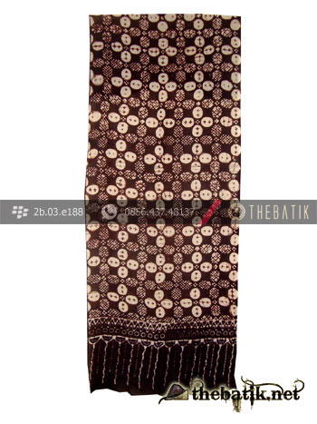 Syal Batik Paris Motif Kawung Sisik