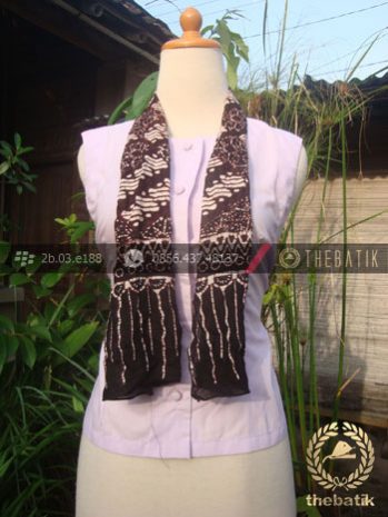 Syal Batik Paris Motif Parang Klithik Kotak