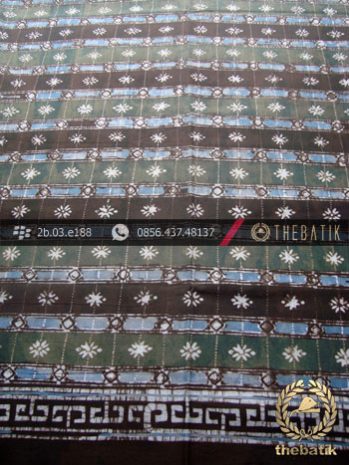 Kain Batik Warna Alam Motif Garis Kontemporer-2