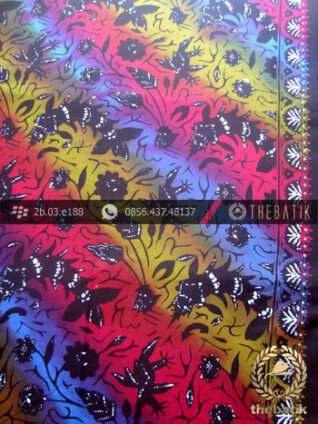 Kain Batik Cap Warna Gradasi Motif Kontemporer