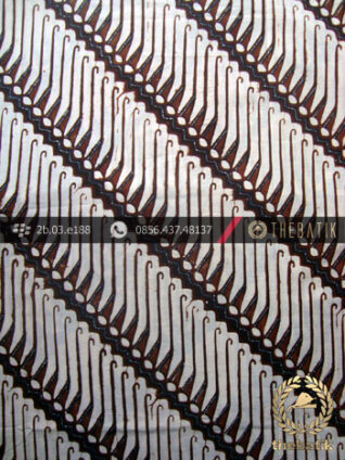 Kain Batik Cap Jogja Motif Parang Tuding Sogan