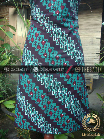 Kain Batik Cap Tulis Jogja Motif Parang Seling Tosca
