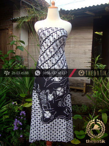 Batik Jogja Motif Pulau Kombinasi Parang Kawung Kelengan