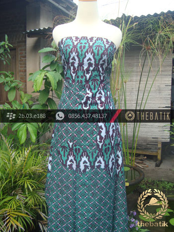Kain Batik Cap Tulis Jogja Motif Pulau Kombinasi Krantil Hijau