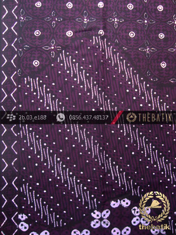Kain Batik Cap Tulis Jogja Motif Pulau Kombinasi Kelir Ungu