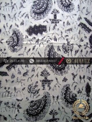 Kain Batik Tulis Jogja Motif Semen Romo Kelengan Putih