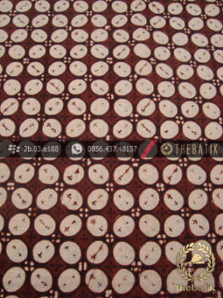 Kain Batik Cap Jogja Motif Kawung Lawasan