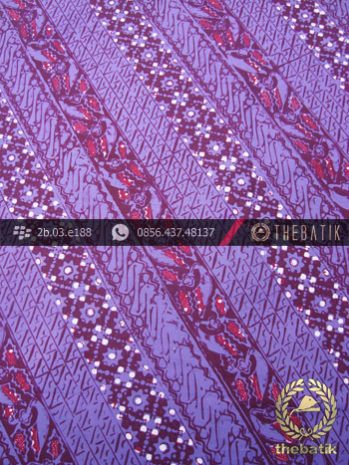 Kain Batik Cap Tulis Jogja Motif Lereng Ungu