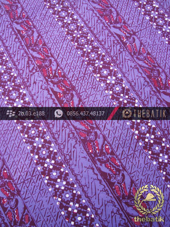 Kain Batik Cap Tulis Jogja Motif Lereng Ungu