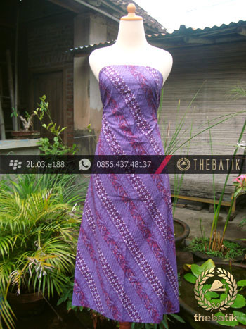 Kain Batik Cap Tulis Jogja Motif Lereng Ungu