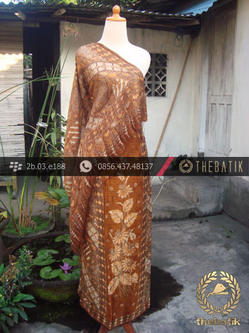 Sarung Selendang Sutera Pekalongan Kuning