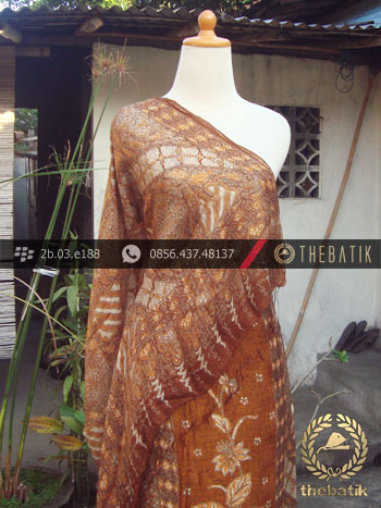 Sarung Selendang Sutera Pekalongan Kuning