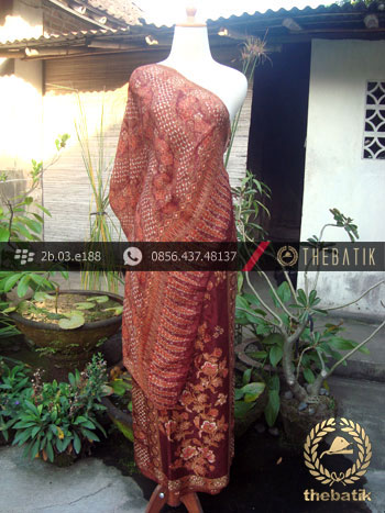 Sarung Selendang Sutera Pekalongan Merah