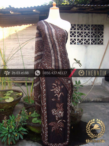 Sarung Selendang Sutera Pekalongan Sogan-1