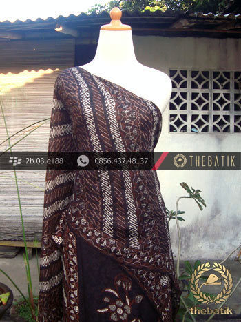 Sarung Selendang Sutera Pekalongan Sogan-1