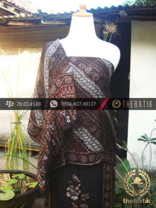 Sarung Selendang Sutera Pekalongan Sogan-2