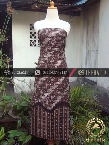 Kain Batik Warna Alam Motif Pulau Parang Kombinasi