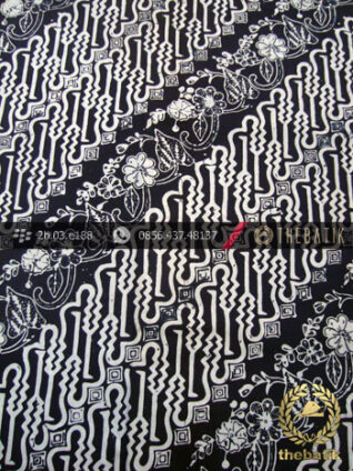 Kain Batik Cap Kelengan Motif Parang Curigo Seling