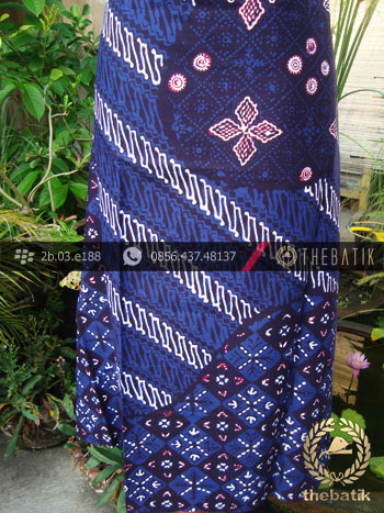 Kain Batik Cap Tulis Jogja Motif Pulau Biru-1