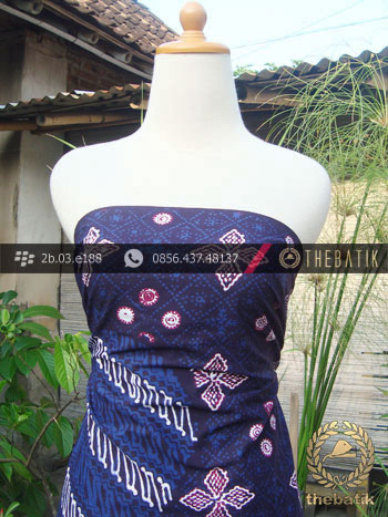 Kain Batik Cap Tulis Jogja Motif Pulau Biru-1